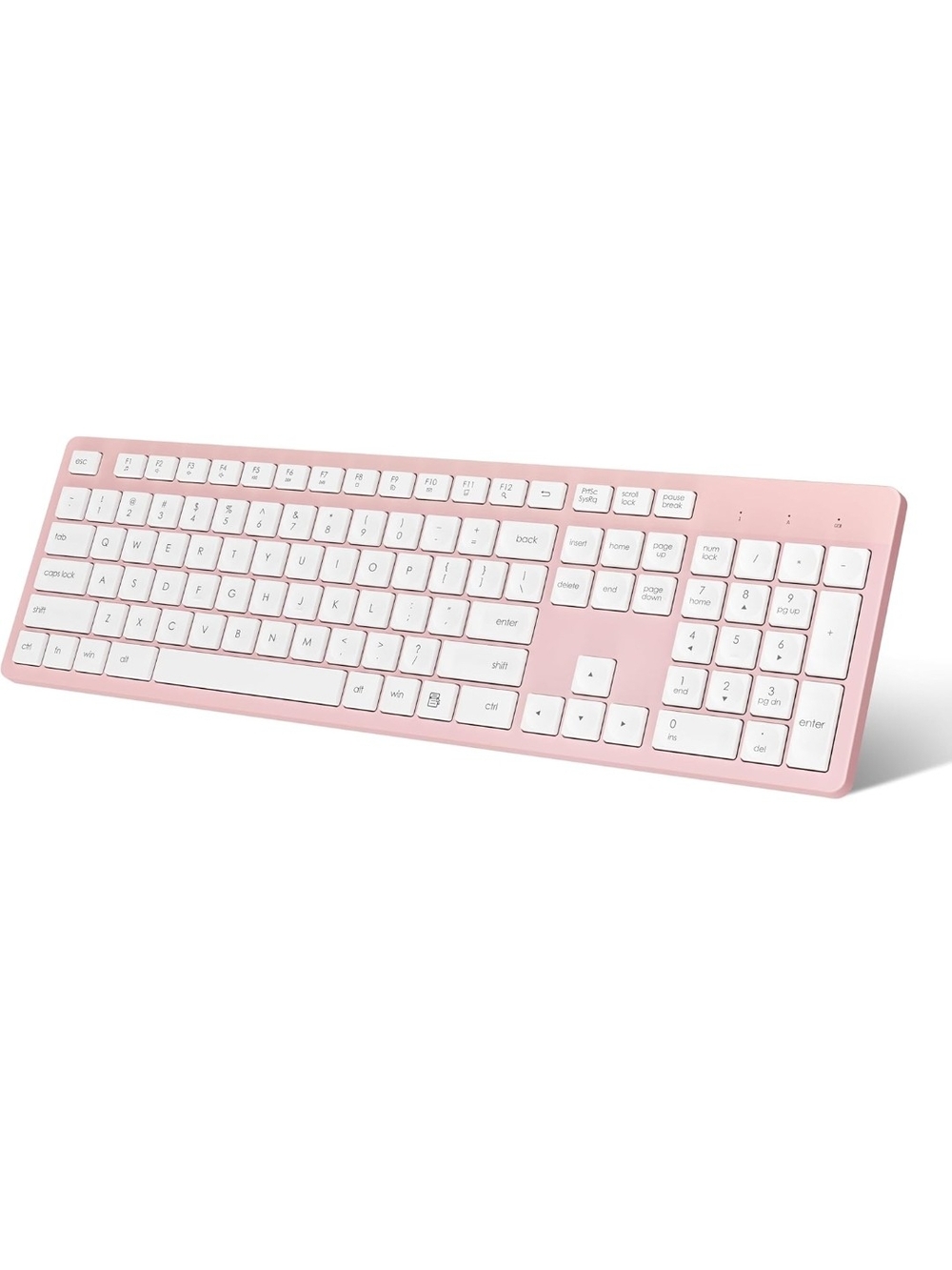 Amazon Wireless Pink and White Slim Keyboard